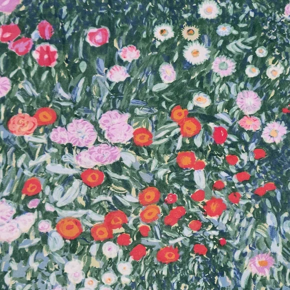 Cuddledown King Monet Impressionist Flat Fitted Pillowcase Wildflower Sheet Set - Picture 1 of 11